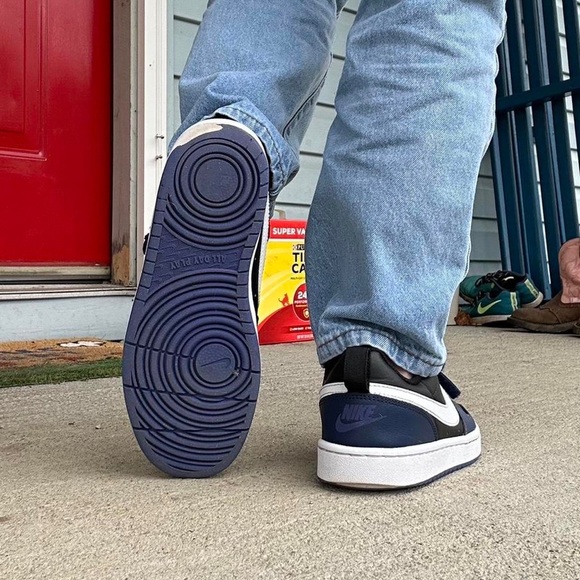 Nike Court Borough navy black and white sneakers - Picture 5 of 8